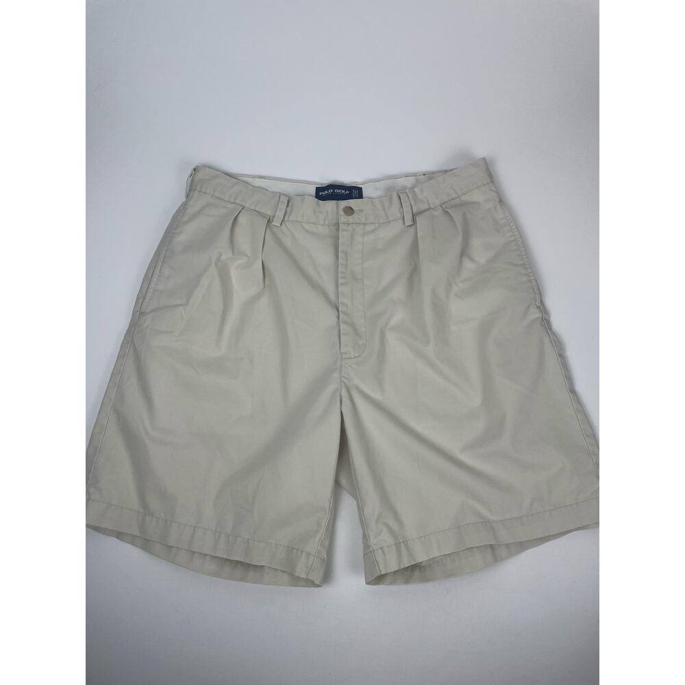 Polo Golf Ralph Lauren Shorts Men’s 36 Beige Shield Logo